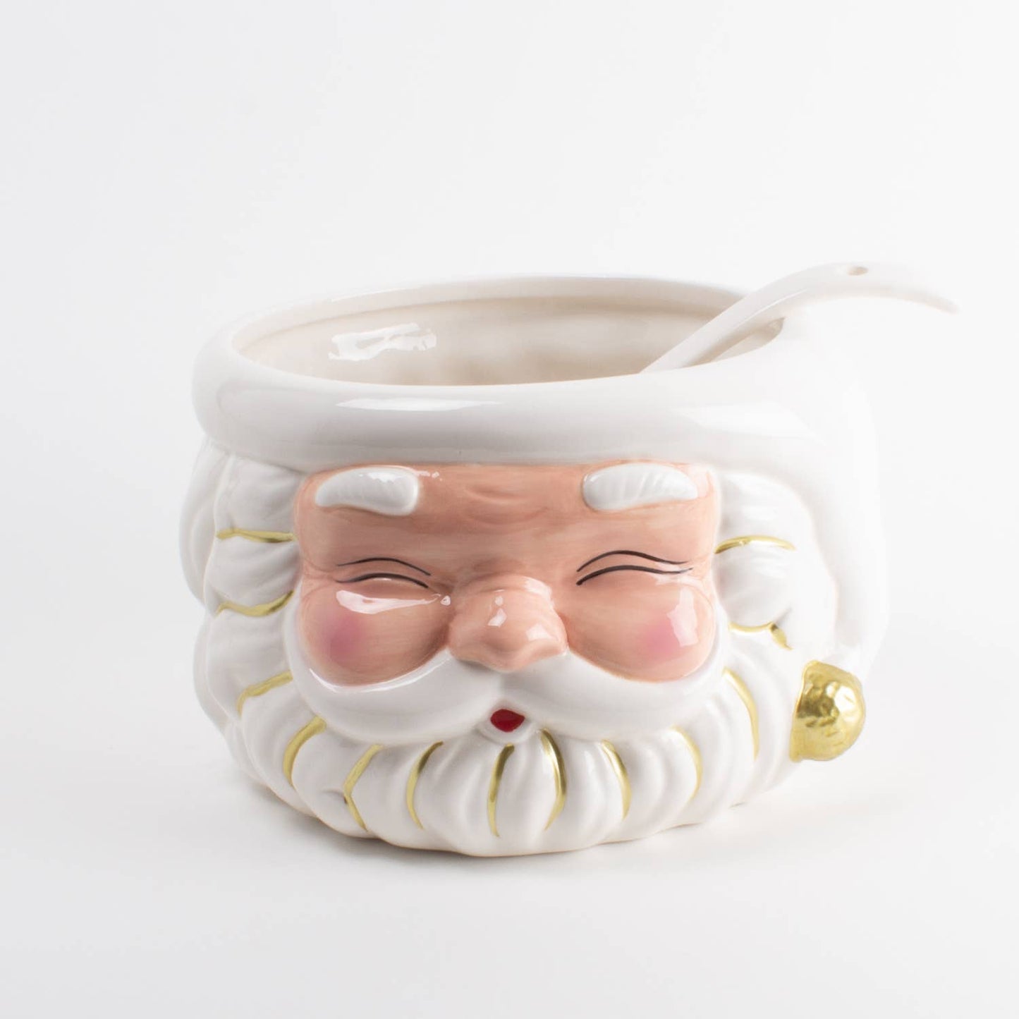 PRE ORDER White Santa Punch Bowl & Ladle