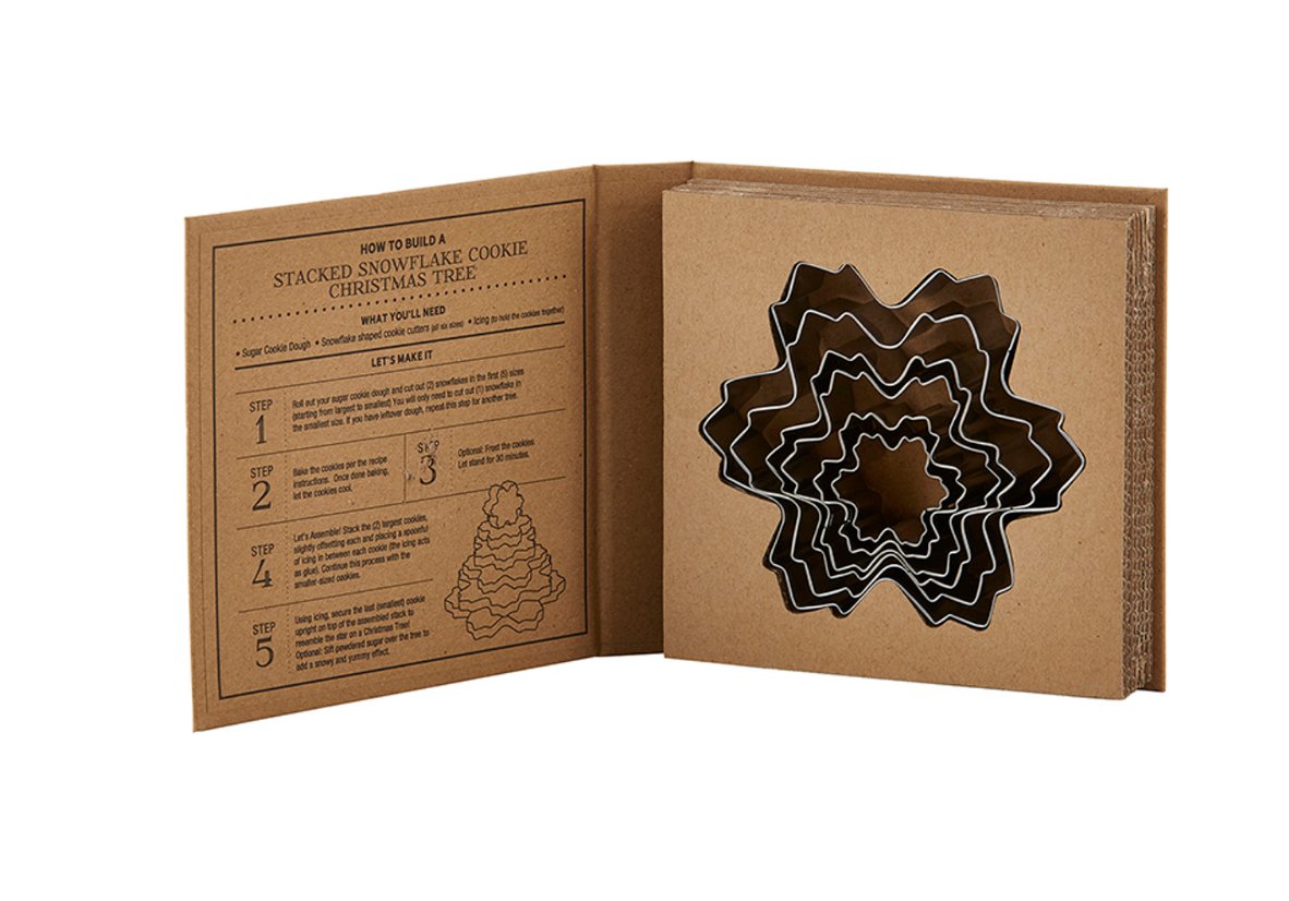 Snowflake Cookie Cutter Set Book Box
