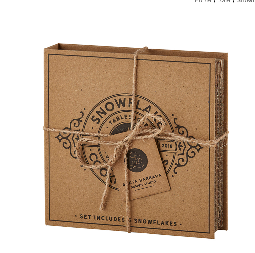Snowflake Cookie Cutter Set Book Box