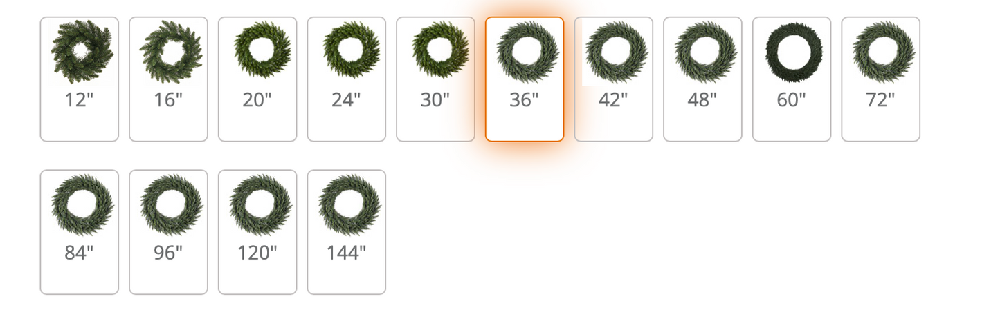 36 Inch Camdon Fir Artificial Christmas Wreath, Warm White LED Mini Lights