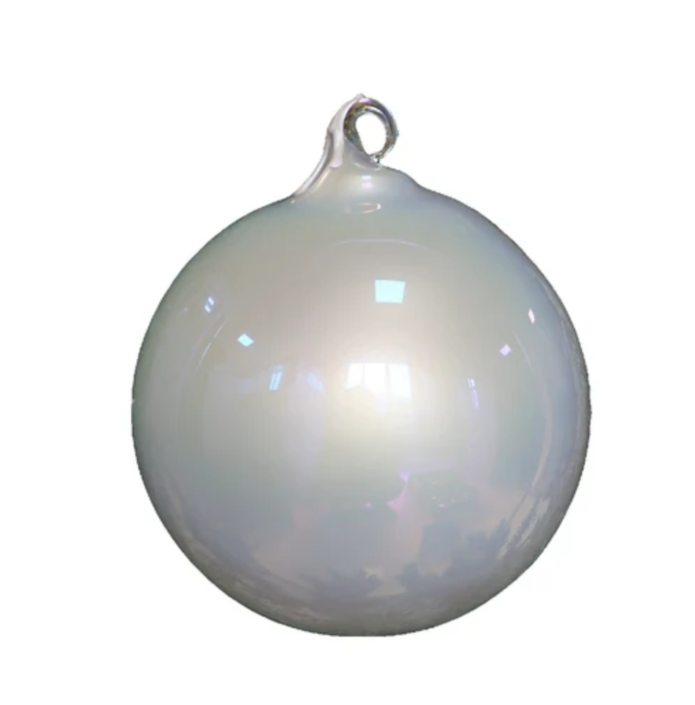 PEARLESCENT GLASS ORNAMENT