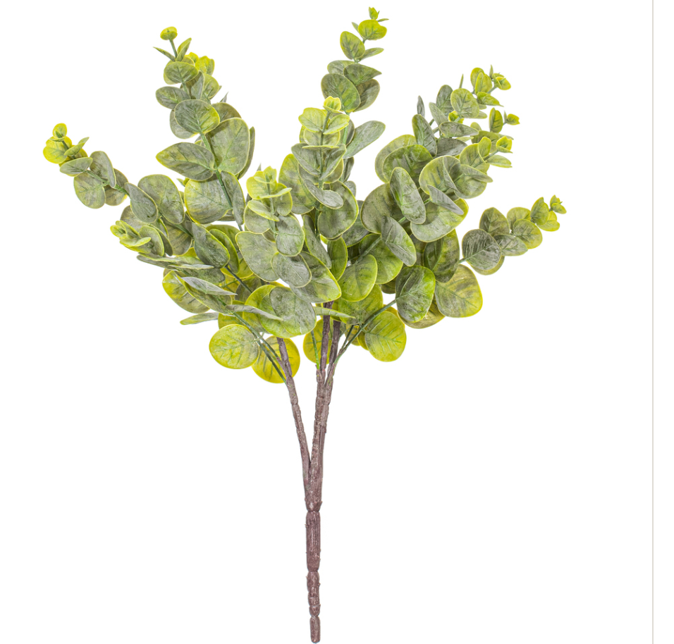28" White Magnolia Flower Lvs Spray