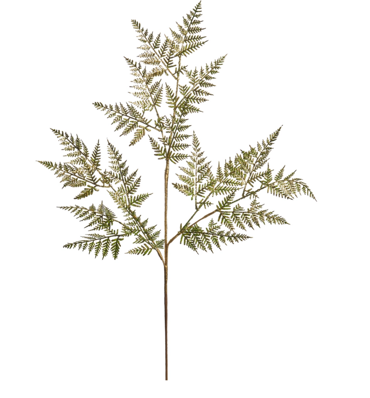 32" Metallic Gold Fern Spray