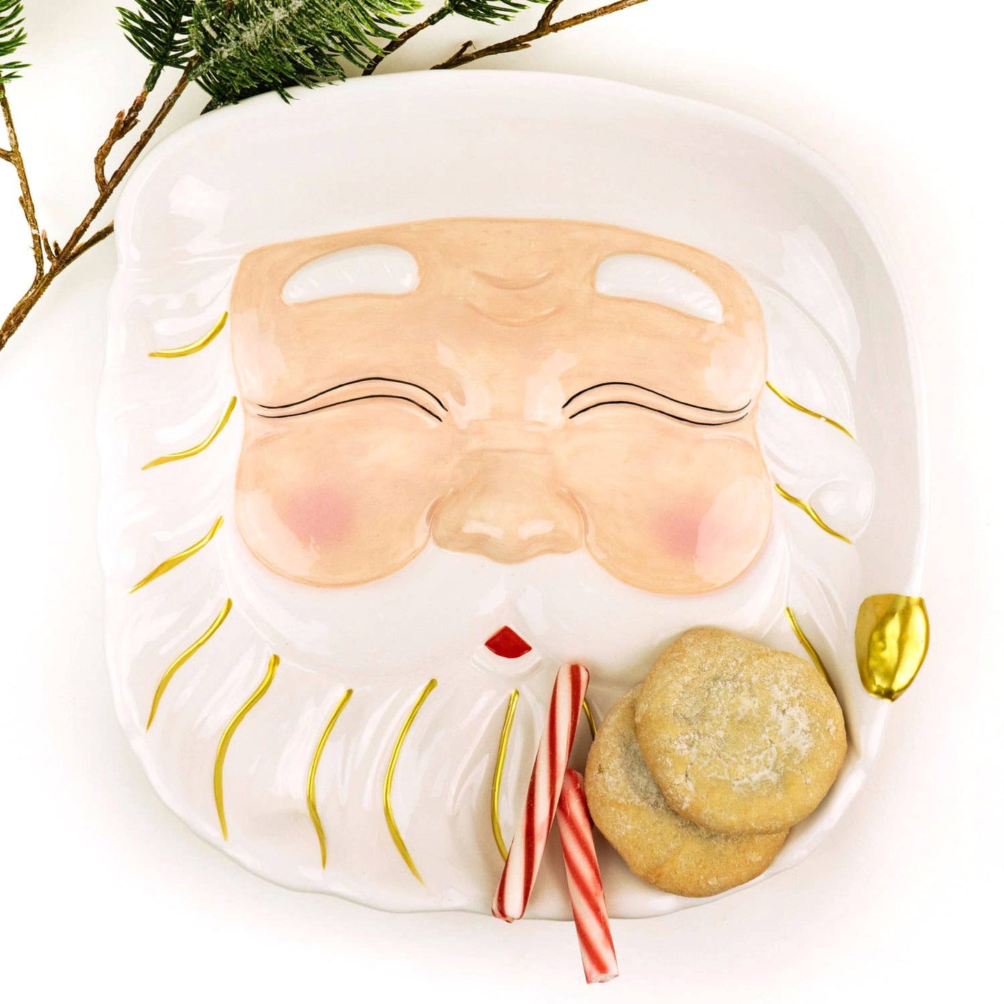 PRE ORDER White Santa Platter