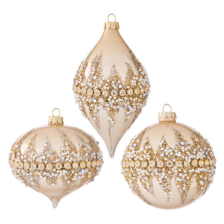 4" acorn BEADED ORNAMENT