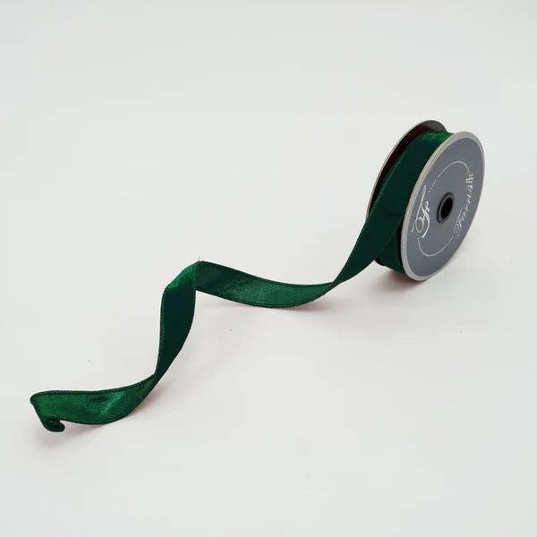 VELVET LUSTER - 1 inch ribbon - Dark pine