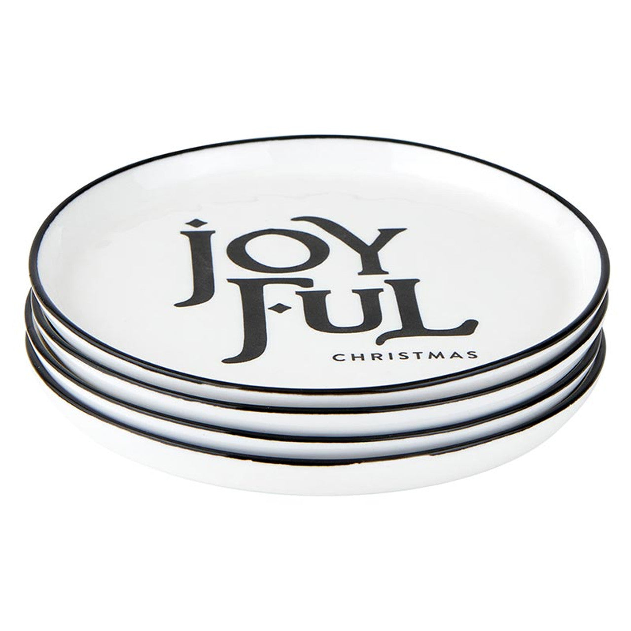 Holiday Appetizer Plates - Joyful - Set
