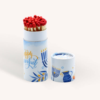 Extra Long Chanukah Matches - 40 Matches/Box - Blue Tube