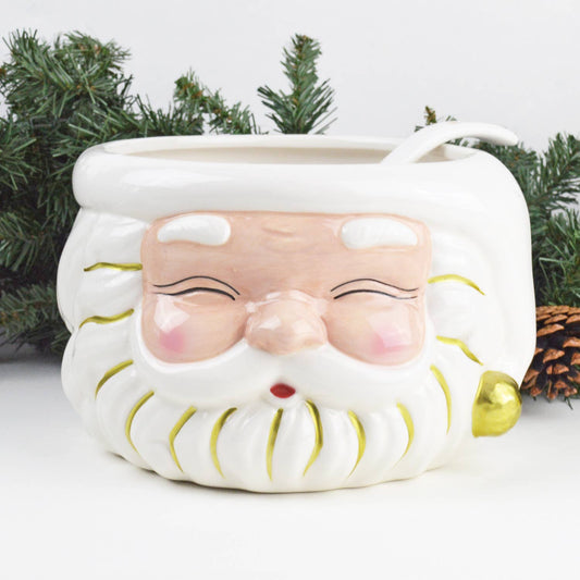 PRE ORDER White Santa Punch Bowl & Ladle