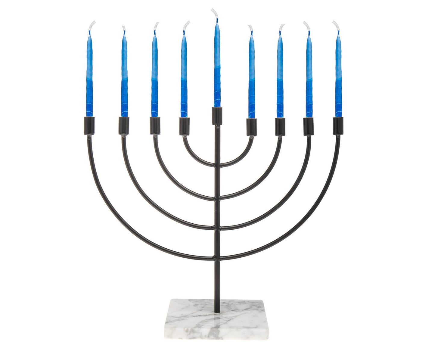 Menorah with Swirl Base - Chanukah