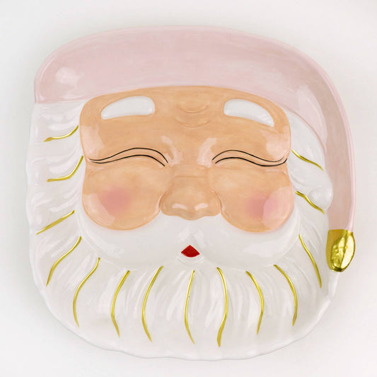 PRE ORDER Pink Santa Platter