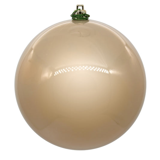 4.75" Oat Pearl  Ball Ornament, - 4 pieces