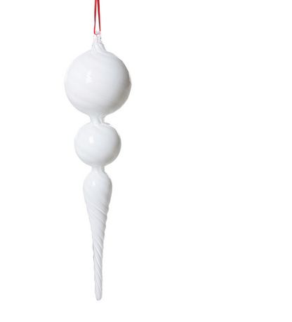 Milky Way Swirl Glass Finial Ornament