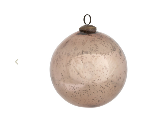 PRE ORDER Shiny Champagne Glass Ball Ornament