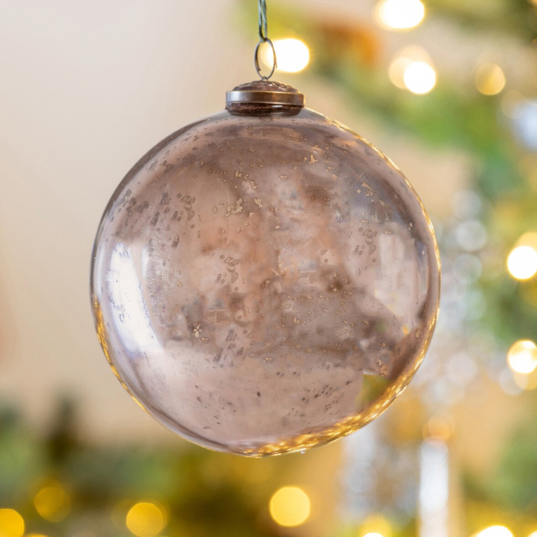 PRE ORDER Shiny Champagne Glass Ball Ornament