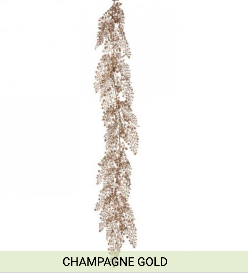 PRE ORDRE 48" GLITTER SEQUIN MAIDEN HAIR GARLAND