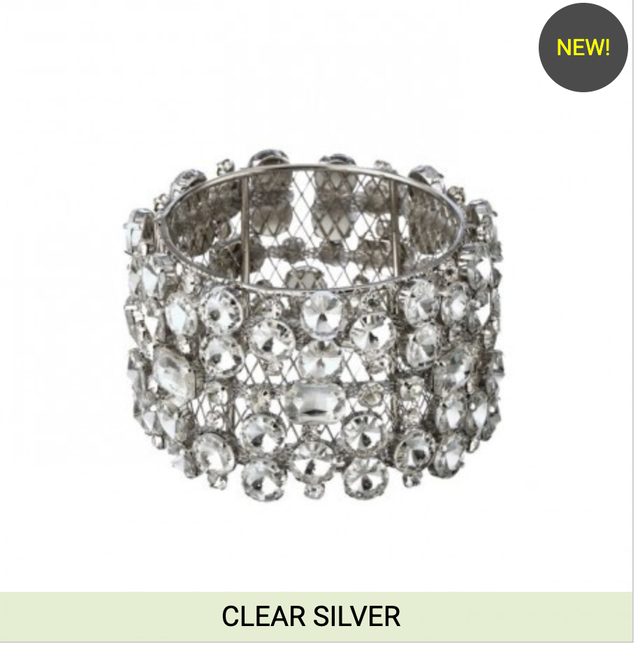 pre order 3.25" ID FAUX DIAMOND CUFF RING