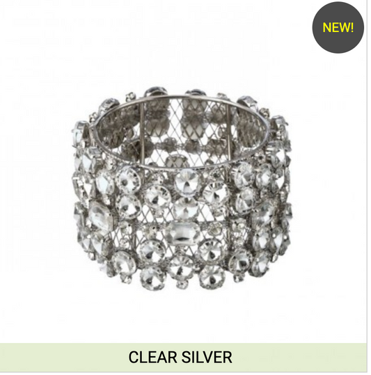 pre order 3.25" ID FAUX DIAMOND CUFF RING