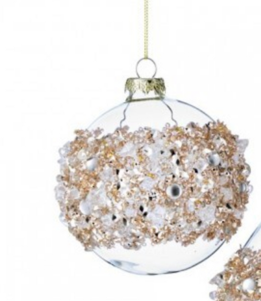 GLS ICE SQN BALL/FNL ORNAMENT