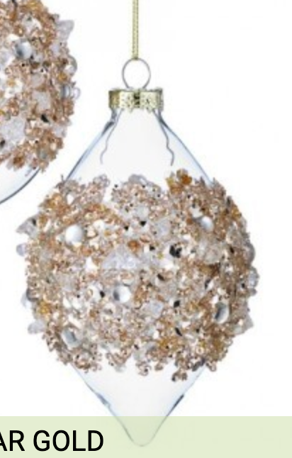 pre order  GLS ICE SQN BALL/FNL ORNAMENT