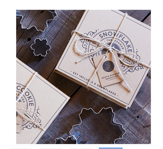 Snowflake Cookie Cutter Set Book Box