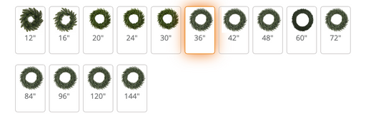 36 Inch   Camdon Fir Artificial Christmas Wreath, Warm White LED Mini Lights