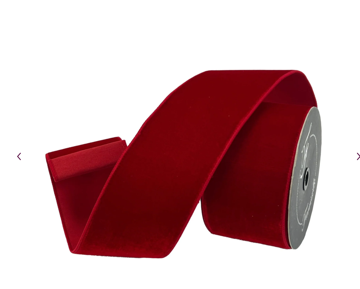 Farrisilk VELVET 4" RED