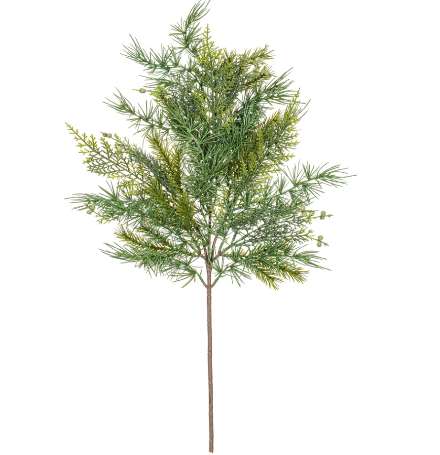 Artificial Mixed Fern Cedar Spray