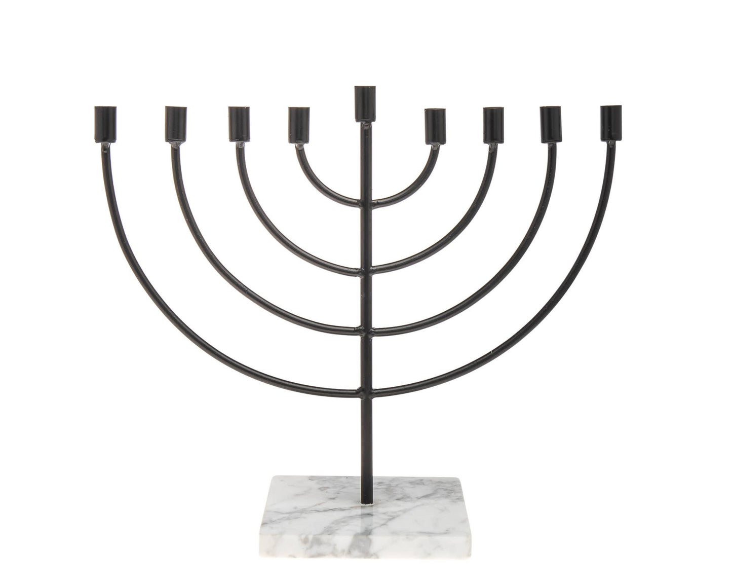 Menorah with Swirl Base - Chanukah