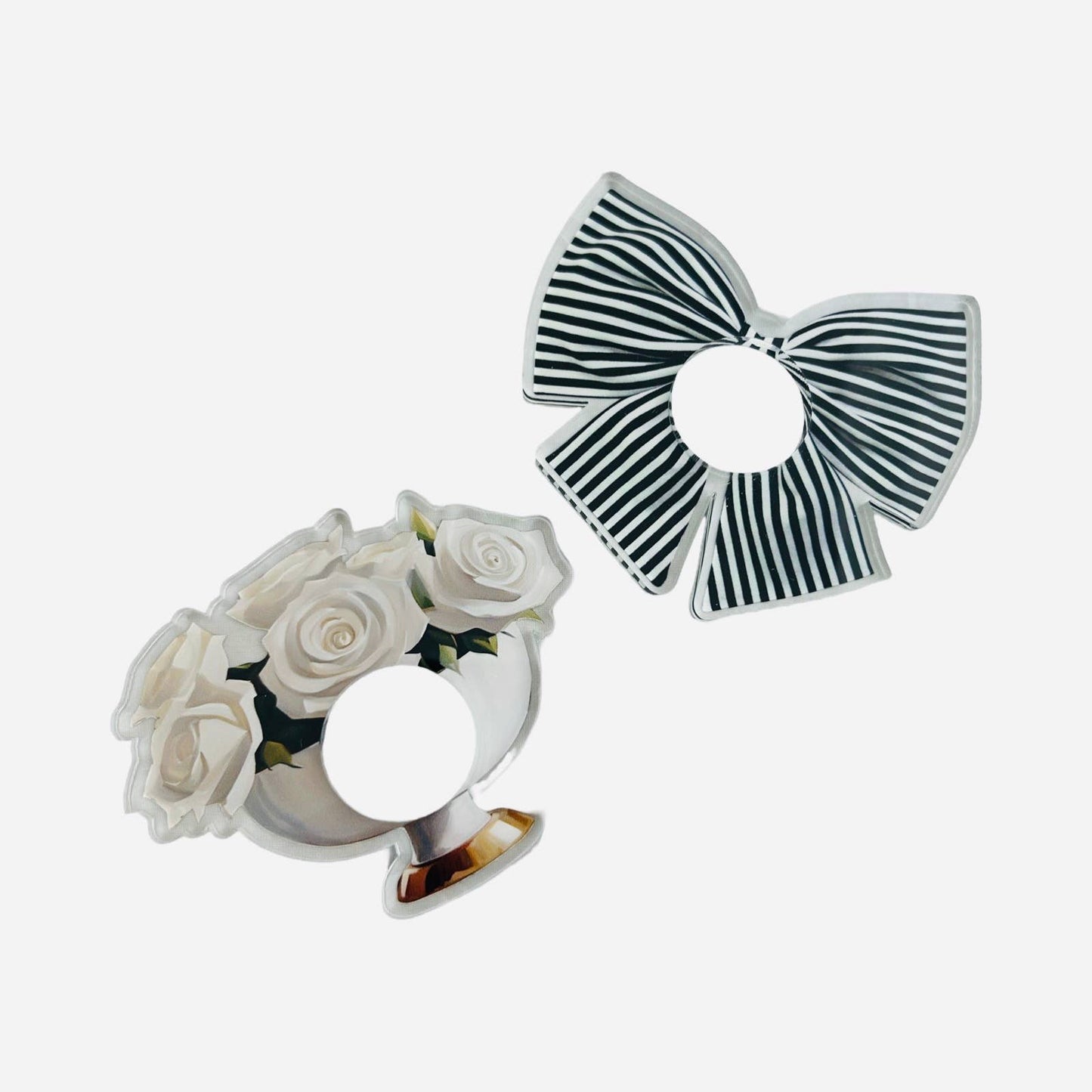Acrylic Napkin Ring - Bow Set of 4