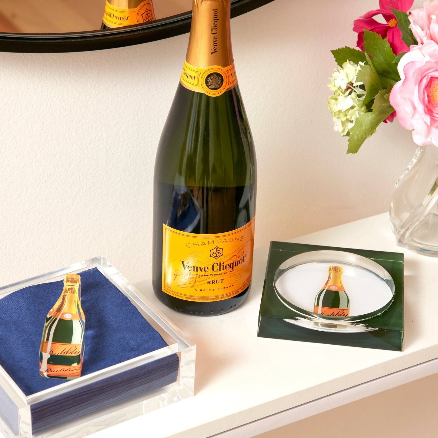 COCKTAIL NAPKIN HOLDER - BUBBLY