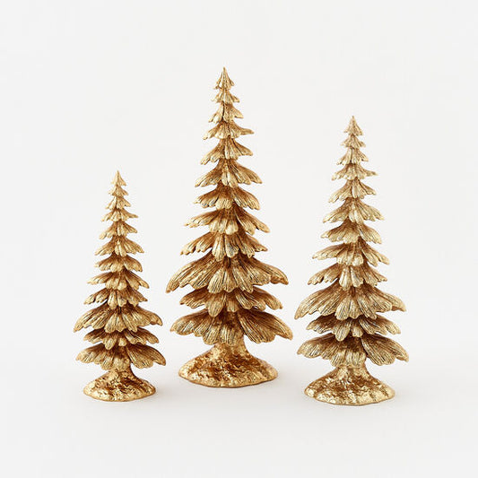set of 3 - gold tree