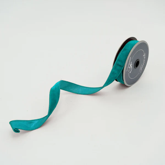 Velvet Luster - 1 inch Ribbon - Turquoise