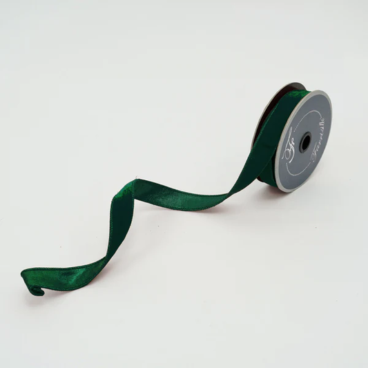 VELVET LUSTER - 1 inch ribbon - Dark pine