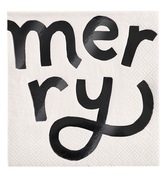 Cocktail Napkins - Merry