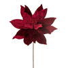 Vickerman 21.5" Burgundy Poinsettia Stem,