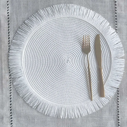 White Placemat