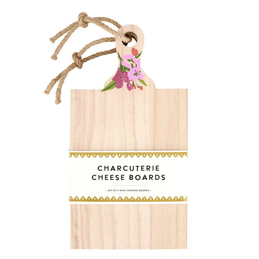 Mini Paulownia Wood Flower Boards - Set of 2
