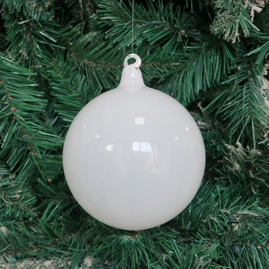 ILLUME GLASS ORNAMENT - WHITE