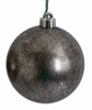5" Dark Silver Antique Ball Ornament
