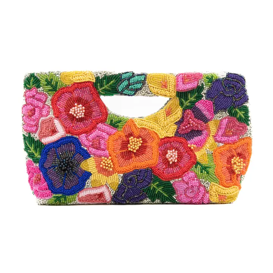 Tiana Clutch Raised Flowers