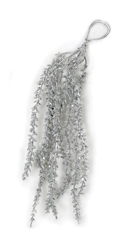 12.5" Hanging Glittered Amaranthus